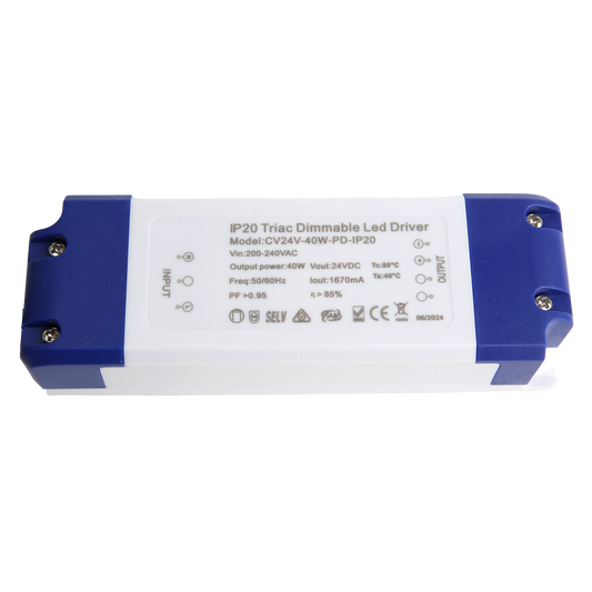 40W LED Driver - Constant Voltage - Phase dimming- IP20