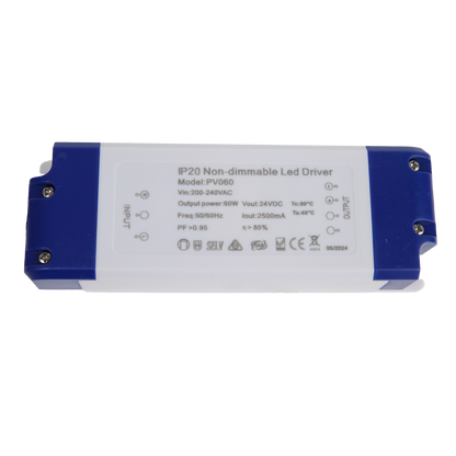 60W LED Driver - Constant Voltage - Non dimming - IP20