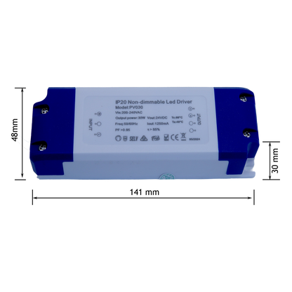 30W LED Driver- Constant Voltage- Non dimming - IP20